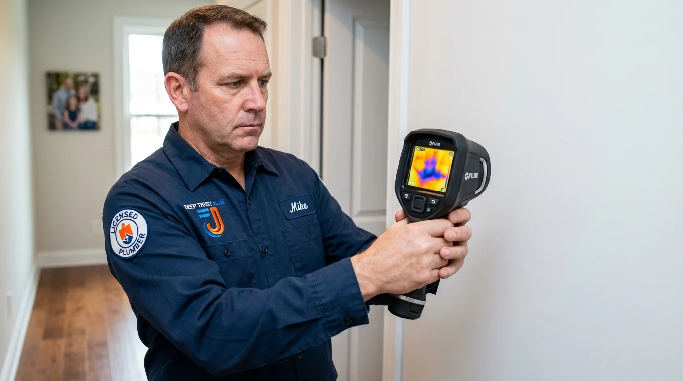 Thermal imaging leak detection by Johns Plumbing LLC in Laramie